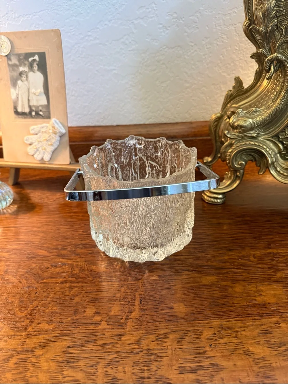 Vintage Iittala “Seita” Textured Glass Sculptural Vessel – Mid Century Modern